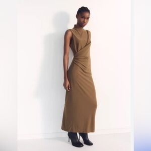 Zara - Draped Midi Dress NWT Sz. M